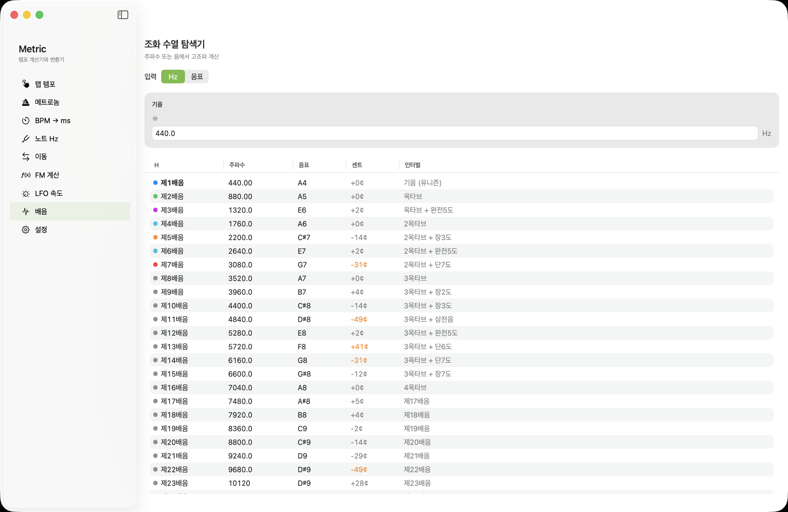 macOS 설정 화면