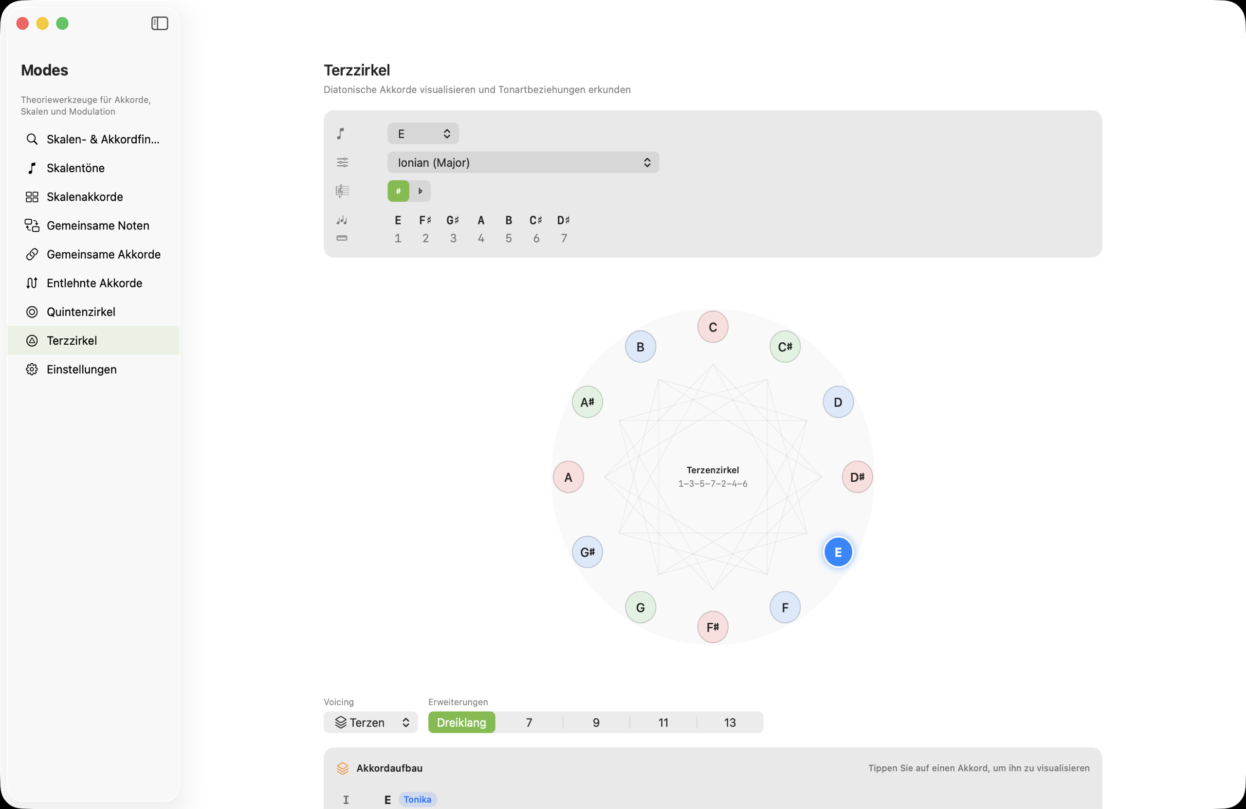 Terzenzirkel auf macOS