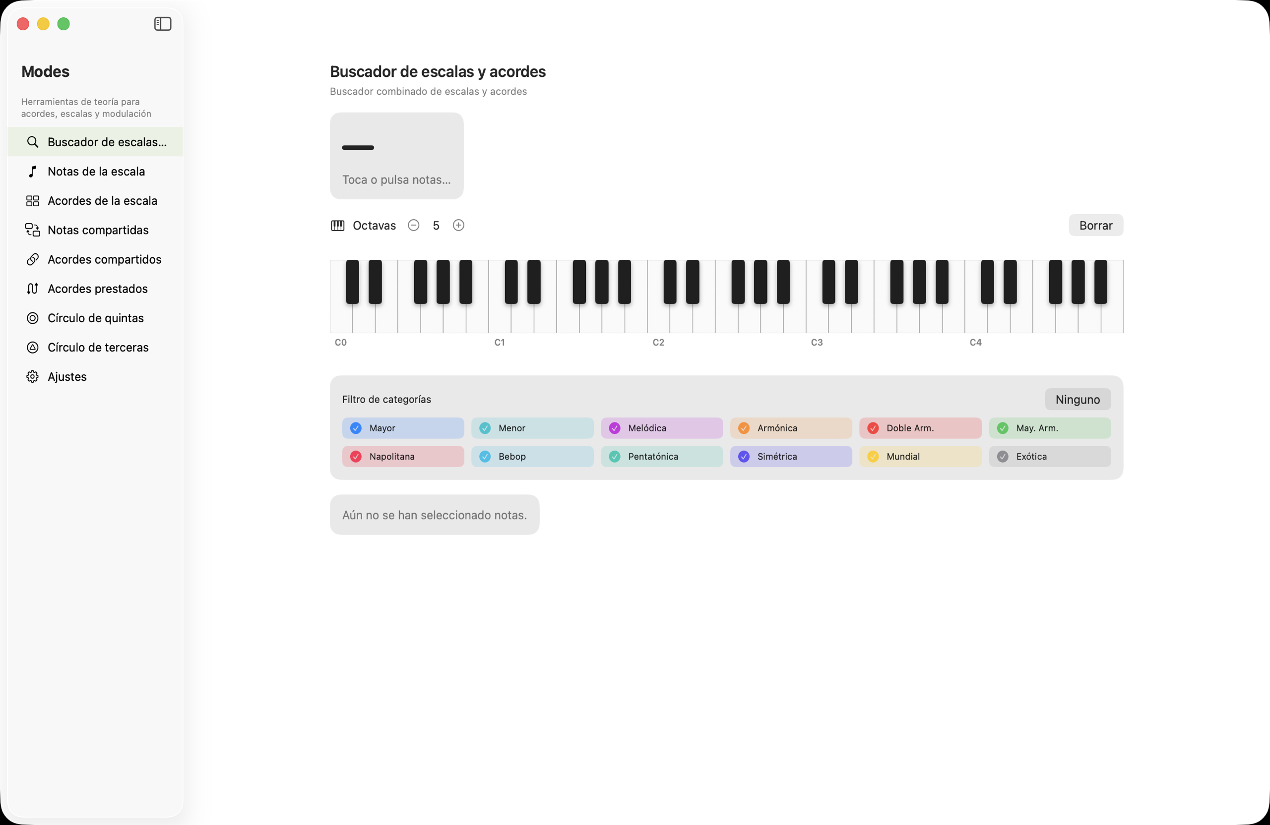 Modes en macOS